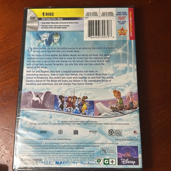 Disney Secret of the Wings DVD NIB - Picture 2 of 5